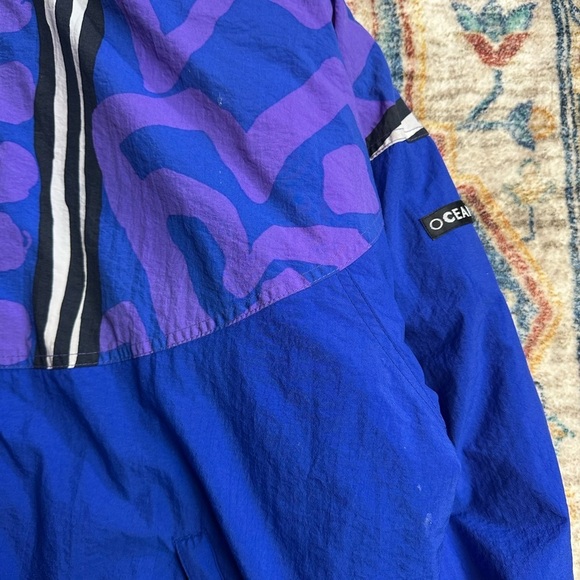 Vintage Ocean Pacific Abstract Zip-up Ski Jacket Large - Picture 5 of 8